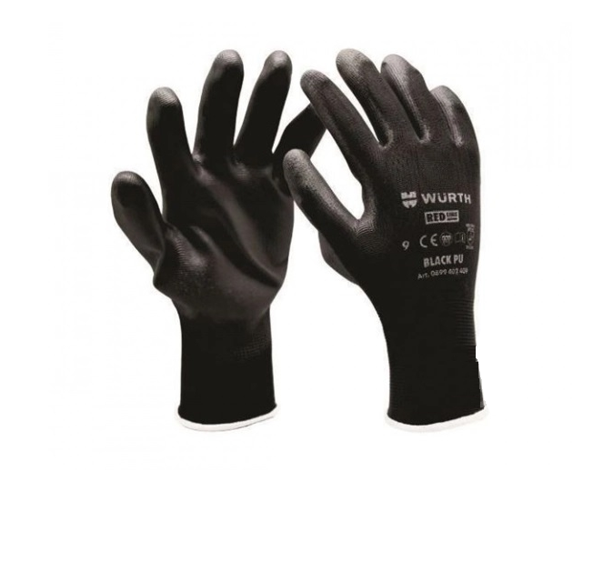 Рукавиці WURTH Black PU з покриттям поліуретан 2XL (11) 0899402411